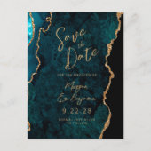 Postale Faire-part Carte de sauvegarde de date de mariage à code QR e (Devant)