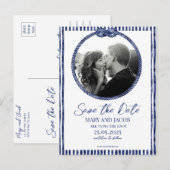 Postale Faire-part Carte de sauvegarde de date de navigation côtière (Devant / Derrière)