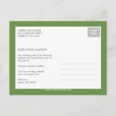 Postale Faire-part Carte de sauvegarde de date de script charmant (Dos)
