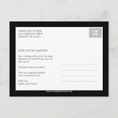 Postale Faire-part Carte de sauvegarde de date de script charmant (Dos)