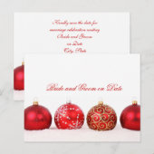 Postale Faire-part Carte de sauvegarde de date de vacances d'hiver él (Devant / Derrière)