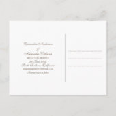 Postale Faire-part Carte de sauvegarde de date Greenery Deco Chic (Dos)