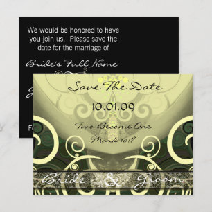 Postale Faire-part Carte de sauvegarde de date Tournesol Cala Lily