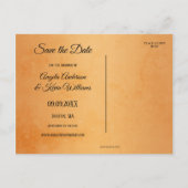 Postale Faire-part Carte de sauvegarde de la date de la Forêt Enchant (Dos)