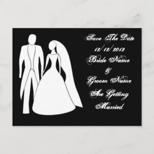 Postale Faire-part Carte de sauvegarde de la date du mariage