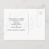Postale Faire-part Carte de sauvegarde de la date *Enfin* (Dos)