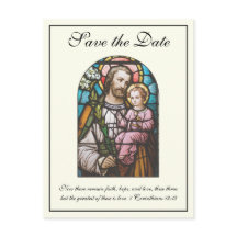 Carte de sauvegarde de mariage catholique St. Jose