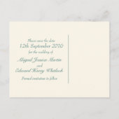 Postale Faire-part Carte de sauvegarde de mariage de daisy osteosperm (Dos)