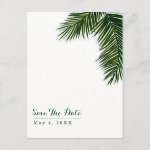 Postale Faire-part Carte de sauvegarde de mariage de feuille d'arbre