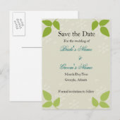 Postale Faire-part Carte de sauvegarde en relief (Devant / Derrière)