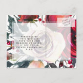 Postale Faire-part carte de vœux de Noël d'hiver à conserver (Dos)