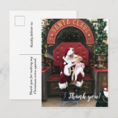 Postale Faire-part Carte de vœux de Noël pour remercier (Devant / Derrière)