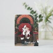 Postale Faire-part Carte de vœux de Noël pour remercier (Debout devant)