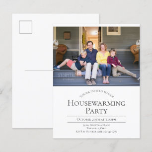 Postale Faire-part Carte de vœux de pendaison de crémaillère photo mo