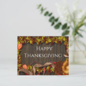 Postale Faire-part Carte de vœux de Thanksgiving (Debout devant)