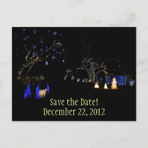 Postale Faire-part Carte de vœux Save the Date Lumières de Winter Won