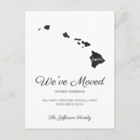 Carte d'état Hawaii Chalkboard Moving Postcard