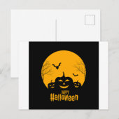 Postale Faire-part Carte d'halloween (Devant / Derrière)