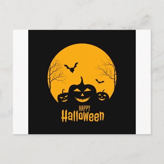 Postale Faire-part Carte d'halloween (Devant)