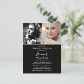 Postale Faire-part Carte d'invitation funéraire pour célébration de v (Debout devant)