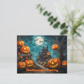 Postale Faire-part Carte d'invitation pour une fête d'Halloween (Debout devant)