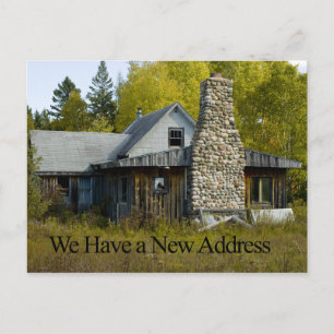 Postale Faire-part Carte drôle de changement d'adresse - Jolie Chemin
