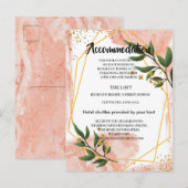 Postale Faire-part Carte FlAccommodation moderne Gold Frame Ivory Gre (Devant / Derrière)