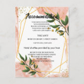 Postale Faire-part Carte FlAccommodation moderne Gold Frame Ivory Gre (Devant)