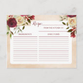 Postale Faire-part Carte Mistletoe Manor Winter Bride to Be Recette (Dos)