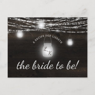 Postale Faire-part Carte Oak Ridge Rustic Wood Bride être Recette