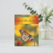 Postale Faire-part Carte Papillon Monarque (Debout devant)