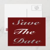 Postale Faire-part Carte pour sauvegarder la date (Devant / Derrière)