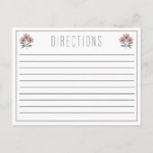 Postale Faire-part Carte Recette Florale Cosmo (Dos)