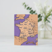 Postale Faire-part Carte vintage de France (Debout devant)