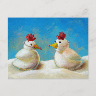 Postale Faire-part Changement d'adresse carte personnalisée Oiseaux d