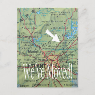 Postale Faire-part Changement de carte d'adresse
