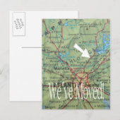 Postale Faire-part Changement de carte d'adresse (Devant / Derrière)