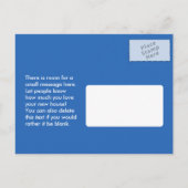 Postale Faire-part Changement de carte d'adresse de la machine à écri (Dos)