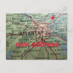 Postale Faire-part Changement de carte d'adresse Sugar Hill