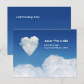 Postale Faire-part Cloud Neuf - Enregistrer la carte Date (Devant / Derrière)