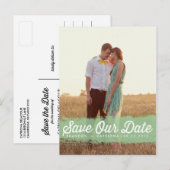 POSTALE FAIRE-PART COULEUR D'EAU MINCE SPLASH | ENREGISTRER LA CARTE (Devant / Derrière)