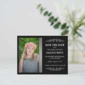 Postale Faire-part Couleur modifiable Carte de sauvegarde de date de  (Debout devant)