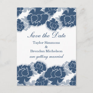 Postale Faire-part Décadence florale Enregistrer la date Carte postal