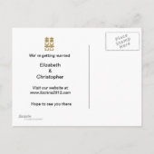 Postale Faire-part Double Bonheur Chinois Enregistrer La Date Carte P (Dos)
