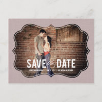 Élégance Raffinée Enregistrer La Date Carte Postal