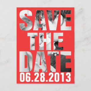 POSTALE FAIRE-PART ENREGISTRER LA CARTE DE DATE