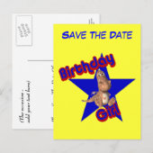 Postale Faire-part Enregistrer La Date Anniversaire Fille Funny Carte (Devant / Derrière)