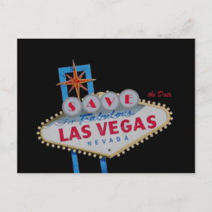 Postale Faire-part ENREGISTRER la date pour Fabulous Las Vegas carte 