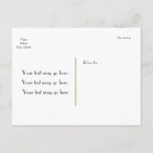 Postale Faire-part ENREGISTRER LA DATE Typographie de mariage Carte p (Dos)