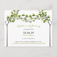 Été Knott Love Trees Enregistrer La Date Carte Pos